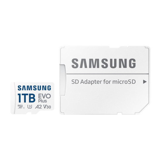 Memory card Samsung EVO+, 1 TB, mSD + Adapter, card microSDXC