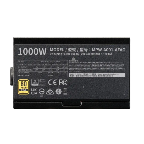 Захранващ блок Cooler Master Elite Gold 1000W ATX 3.1