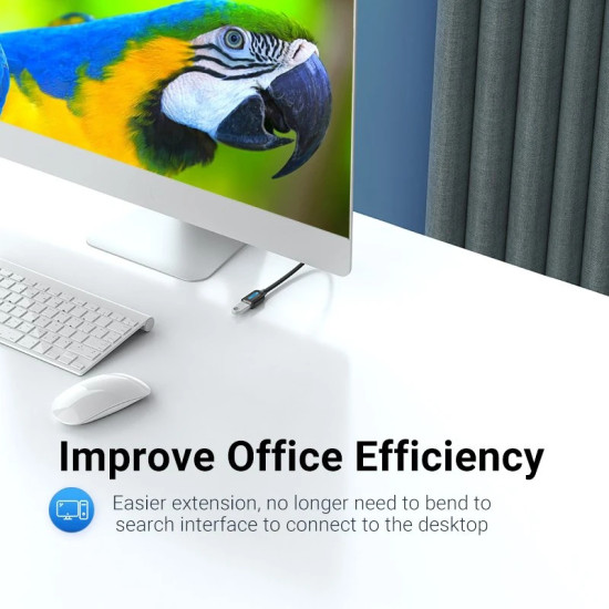 Vention Кабел USB 3.0  Extension AM / AF - 1.0M Black - CBHBF