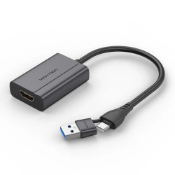 Vention адаптер Adapter USB-C/A to HDMI F - ACYHB