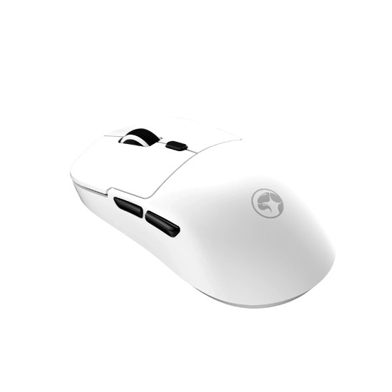 Marvo безжична геймърска мишка Wireless Gaming Mouse Niro 50 G912W White - Bluetooth 5.3, 2.4G, 12000dpi