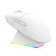 Ajazz професионална геймърска мишка AJ139 V2 MC - Wireless Gaming Mouse - 1K, Magnetic Charging Dock, White