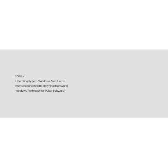 Pulsar професионална геймърска мишка Wired Gaming Mouse X2 Wired Size2 Black