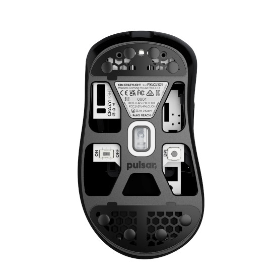 Pulsar професионална геймърска мишка Wireless Gaming Mouse Xlite CrazyLight Jet Black