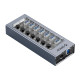 Orico хъб USB3.0 HUB 7 port with Power Adapter, On/Off buttons, Aluminium - AT2U3-7AB-EU-GY
