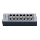 Orico хъб USB3.0 HUB 7 port with Power Adapter, On/Off buttons, Aluminium - AT2U3-7AB-EU-GY
