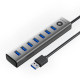 Orico хъб USB3.0 HUB 7 port Black - CL7U-U3-10-GY-BP