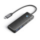 Orico хъб USB3.1 HUB Type-C - 2 x USB3.0, 2 x USB-C - PAPW2AC-C3-05-BK-EP