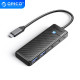 Orico хъб USB3.1 HUB Type-C - 2 x USB3.0, 2 x USB-C - PAPW2AC-C3-05-BK-EP