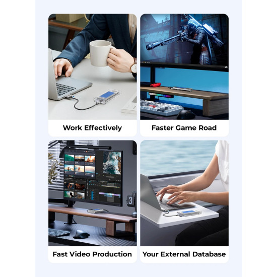 Orico външна кутия за диск Storage - Case - M.2 NVMe M key - 40Gbps, USB-A/USB-C - TCM2-U4-BK-BP