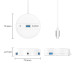 Orico хъб HUB USB3.1 Type-C 4 port - 4 x USB3.0 White, Audio/Mic x 1 - YS4-C3-03-WH-BP