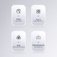Orico хъб HUB USB3.1 Type-C 4 port - 4 x USB3.0 White, Audio/Mic x 1 - YS4-C3-03-WH-BP