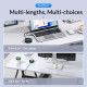 Orico хъб HUB USB3.1 Type-C 4 port - 4 x USB3.0 White, Audio/Mic x 1 - YS4-C3-03-WH-BP