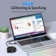 Orico хъб HUB USB3.1 Type-C 4 port - 4 x USB3.0 White, Audio/Mic x 1 - YS4-C3-03-WH-BP