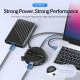 Orico хъб HUB USB3.1 Type-C 4 port - 4 x USB3.0 White, Audio/Mic x 1 - YS4-C3-03-WH-BP