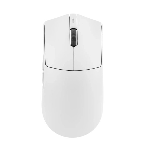 Ajazz професионална геймърска мишка AJ139P V3 MC - Wireless Gaming Mouse - 1K, Magnetic Charging Dock, White