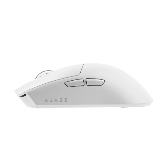 Ajazz професионална геймърска мишка AJ139P V3 MC - Wireless Gaming Mouse - 1K, Magnetic Charging Dock, White