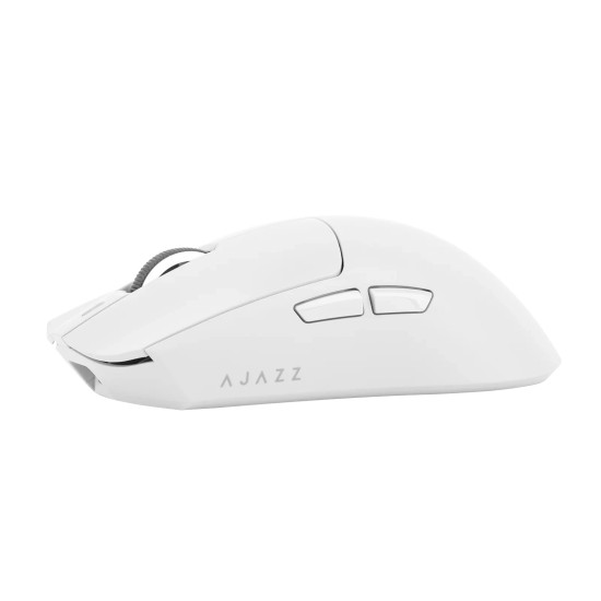 Ajazz професионална геймърска мишка AJ139P V3 MC - Wireless Gaming Mouse - 1K, Magnetic Charging Dock, White
