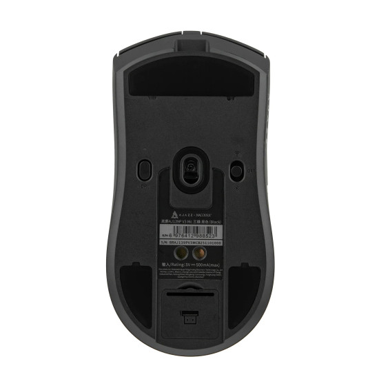 Ajazz професионална геймърска мишка AJ139P V3 MC - Wireless Gaming Mouse - 1K, Magnetic Charging Dock, Black