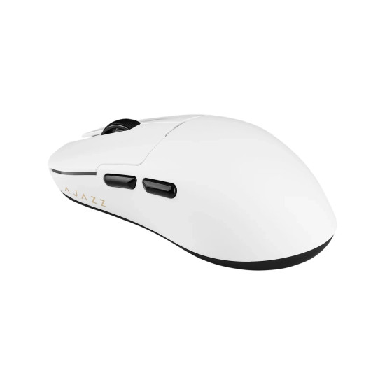 Ajazz професионална геймърска мишка AJ159 APEX - Wireless Gaming Mouse - 8K, Magnetic Charging Dock, White