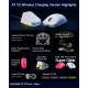 MCHOSE професионална геймърска мишка A7 V2 Ultra Black - Wireless Gaming Mouse - Dual 8K, Omron Mechanical