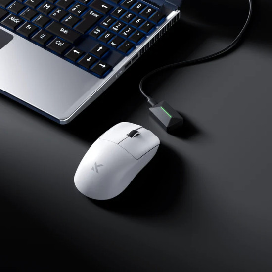 MCHOSE професионална геймърска мишка L7 Ultra Plus White - Wireless Gaming Mouse - Dual 8K, Kailh Optical