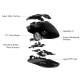 MCHOSE професионална геймърска мишка A7 V2 Ultra White - Wireless Gaming Mouse - Dual 8K, Omron Mechanical