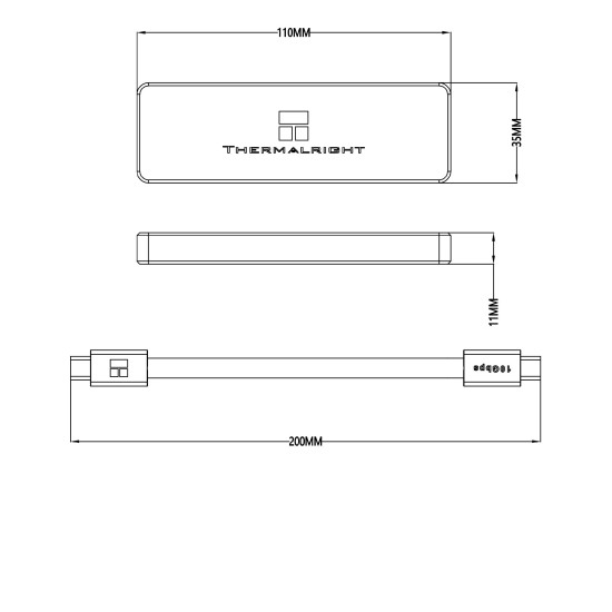 Thermalright външна кутия за диск Storage - Case - M.2 NVMe M-key 20 Gbps - HR-EB101