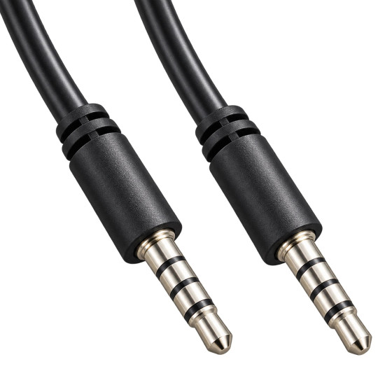VCom Аудио Кабел 3.5mm 4-pin with CTIA support with IC M / M - CV204-2.0m