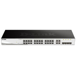 24-port 10/100/1000 Gigabit Smart Switch including 4 Combo 1000BaseT/SFP, DGS-1210-24