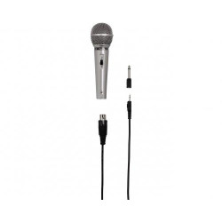 Dynamic Microphone HAMA DM 40, 6.35mm, Silver