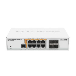 Switch 8 port Mikrotik CRS112-8P-4S-IN, 8 x Gigabit Ethernet ports, 10/100/1000Mbps, 4 x SFP