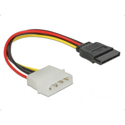 Cable DeLock Molex 4 pin to SATA 15 pin, 12 cm