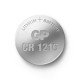 Lithium Button Battery GP CR-1216 3V 5 pcs in blister / price for 1 battery/ Lithium Button Battery GP CR-1216 3V 5 pcs in blister / price for 1 battery/