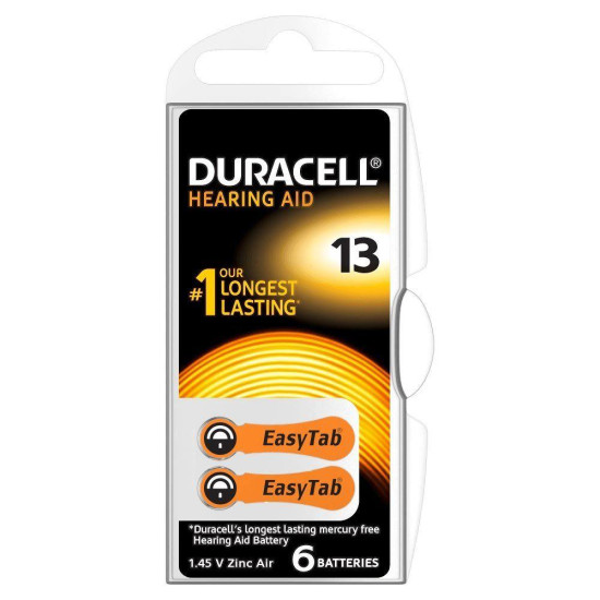 Zink Air battery DURACELL ZA13 1pc button for Hearing aids Zink Air battery DURACELL ZA13 1pc button for Hearing aids