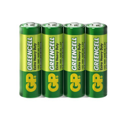 Zinc carbonic zinc battery GP  R6 AA 4 pcs. GREENCELL 15G-S4  1.5V