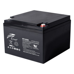Lead Battery  (RT12260) AGM  12V / 26 Ah - 166 / 176 / 125mm T F13(M5) RITAR