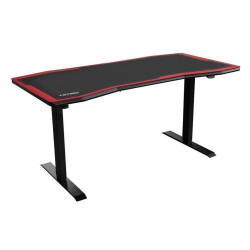 Gaming desk Nitro Concepts D16E, Carbon Red, Electric Height Adjustment