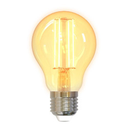 DELTACO SMART HOME LED filament lamp, E27, WiFI 2.4GHz, 5.5W, 470lm, dimmable, 1800K-6500K, 220-240V, white