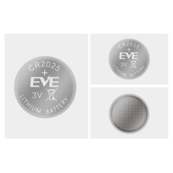 Lithium Button Battery CR 2025 1pc  bulk 3V  EVE BATTERY