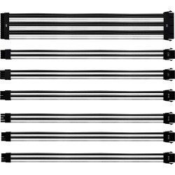 Cooler Master Colored Extension Cable Kit, White & Black