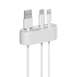 Hama Cable Holder, Self-Adhesive, 2 Pcs., white