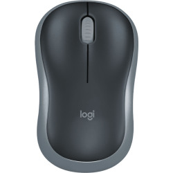 Wireless optical mouse LOGITECH M185, Swift Grey, USB
