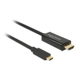 Delock Cable USB Type-C™ male > HDMI male (DP Alt Mode) 4K 30 Hz 2 m black