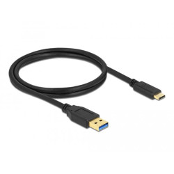 Delock SuperSpeed USB 10 Gbps (USB 3.2 Gen 2) Cable Type-A to USB Type-C™ 1 m