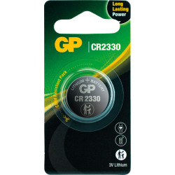 Lithium Button Battery GP CR-2330 3V  1 pcs in blister /price for 1 battery/