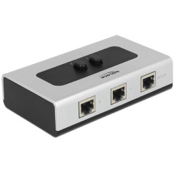 Delock Switch RJ45 10 Gbps 2 port manual bidirectional