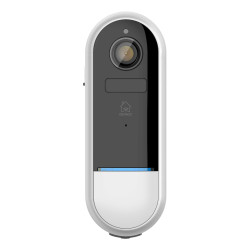 DELTACO SMART HOME WiFi Doorbell camera, 2.4GHz, 1080p, IR 5m, microSD, white