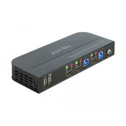 KVM превключвател, Delock 11481, 2-портов, USB, HDMI, Audio