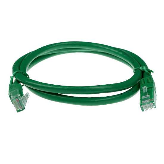 Green 7 meter U/UTP CAT6 patch cable with RJ45 connectors Green 7 meter U/UTP CAT6 patch cable with RJ45 connectors